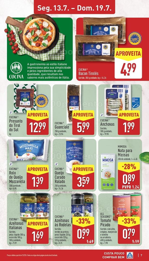 Antevisão Folheto ALDI Sabores do Mundo Promoções de 13 a 19 julho